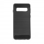 Силиконов гръб Carbon Fiber за Samsung Galaxy S10 Black