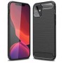 Силиконов гръб Carbon Fiber за iPhone 12 Mini Black