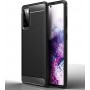 Силиконов гръб Carbon Fiber за Samsung Galaxy S20 FE Black