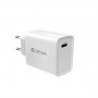 20W Бърз Адаптер DEVIA USB-C PD 3A Бял