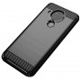 Силиконов гръб Carbon Fiber за Nokia 5.4 Black