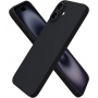 Black Matte Premium силиконов гръб за iPhone 16 Plus