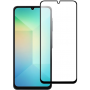 Извит стъклен протектор Full Glue за Samsung Galaxy A06 4G с черна рамка