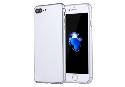 360-градусов калъф за iPhone 7 Plus Silver 