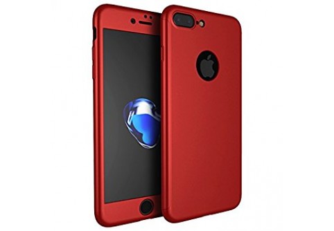 360-градусов калъф за iPhone 7 Plus Red 
