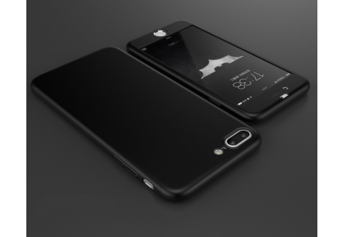 360-градусов калъф за iPhone 7 Plus Matte Black