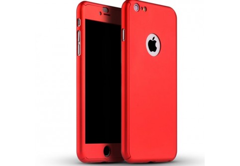 360-градусов калъф за iPhone 6/6s Plus Red  