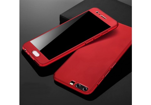360-градусов калъф за Huawei P10 Red 