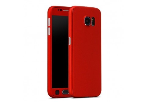 360-градусов калъф за Samsung Galaxy S6 Red 