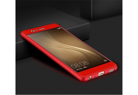 360-градусов калъф за Huawei P9 lite Red 