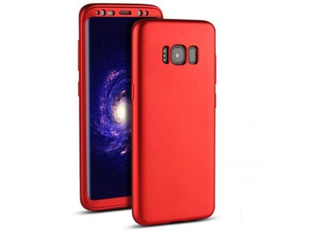 360-градусов силиконов кейс за Samsung Galaxy S8 Plus Red 