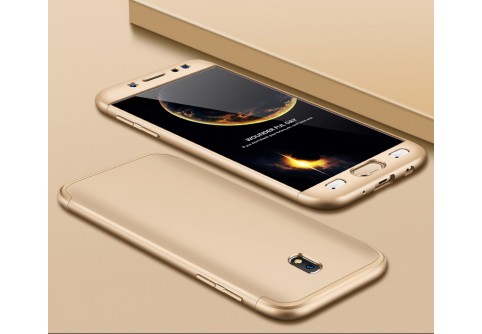  360-градусов калъф за Samsung Galaxy J7 2017 Gold