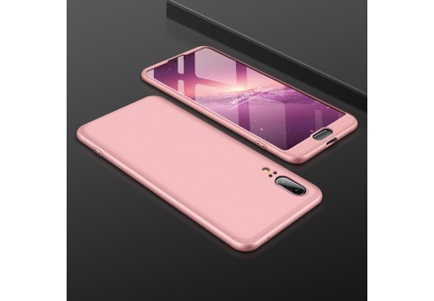 360-градусов калъф iPAKY за Huawei P20 Rose Gold