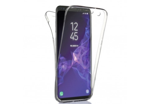 360-градусов силиконов кейс за Samsung Galaxy S9 Прозрачен