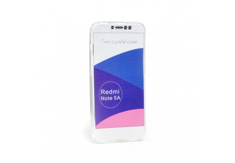 360-градусов силиконов кейс за Xiaomi Redmi Note 5A Prime Прозрачен