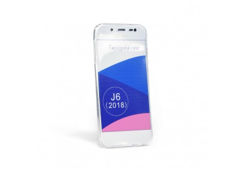 360-градусов силиконов кейс за Samsung Galaxy J6 2018 Прозрачен