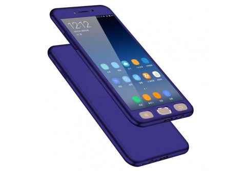 360-градусов калъф за Samsung Galaxy J7 2016 Blue