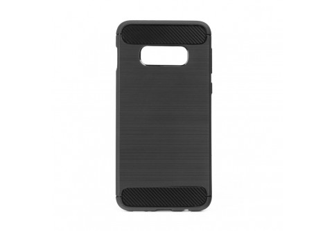 Силиконов гръб Carbon Fiber за Samsung Galaxy S10E Black