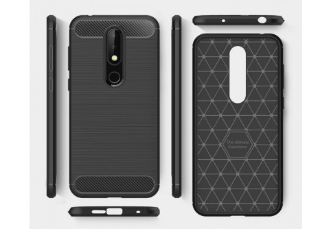 Силиконов гръб Carbon Fiber за Nokia 6.1 2018