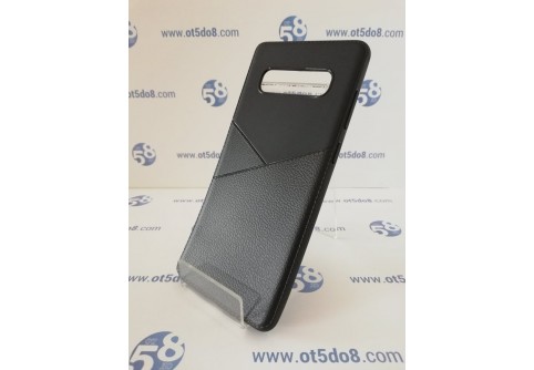 Half Leather силиконов гръб за Samsung Galaxy S10 Plus