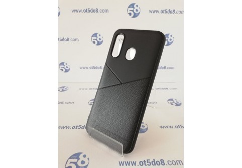 Half Leather силиконов гръб за Samsung Galaxy A40