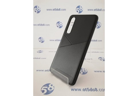 Half Leather силиконов гръб за Huawei P30 