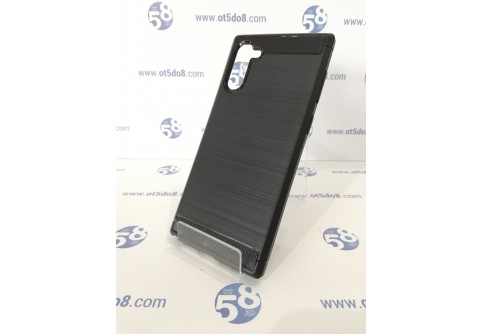 Силиконов гръб Carbon Fiber за Samsung Galaxy Note 10 Black