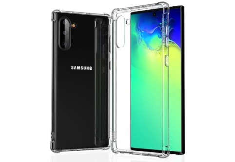 Удароустойчив прозрачен силиконов гръб за Samsung Galaxy Note 10