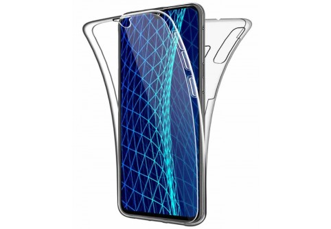 360-градусов силиконов кейс за Samsung Galaxy A40 Прозрачен