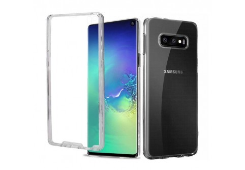 360-градусов силиконов кейс за Samsung Galaxy S10E Прозрачен