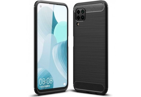 Силиконов гръб Carbon Fiber за Huawei P40 Lite Black