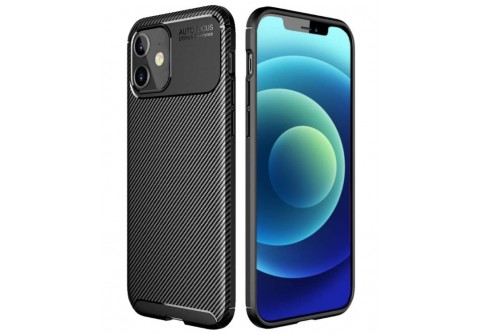 Калъф Business Carbon за iPhone 12 Черен