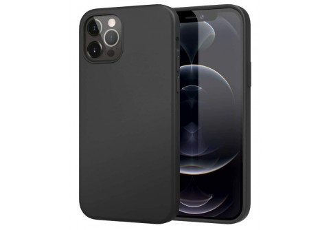 Black Matte Premium силиконов гръб за iPhone 12 Pro Max