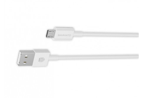 Кабел Sammato Micro USB 1.5 м Бял