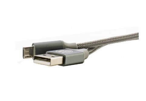 Кабел Sammato Корда Micro USB 1.0 м Сив