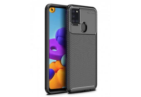 Калъф Business Carbon за Samsung Galaxy M21 Черен