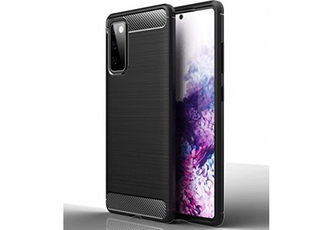 Силиконов гръб Carbon Fiber за Samsung Galaxy S20 FE Black