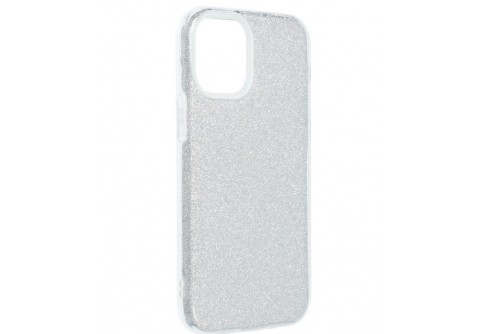 Блестящ силиконов гръб Shining за iPhone 12 Mini Сребрист