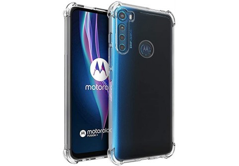 Удароустойчив прозрачен силиконов гръб за Motorola One Fusion Plus