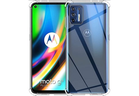 Удароустойчив прозрачен силиконов гръб за Motorola Moto G9 Plus