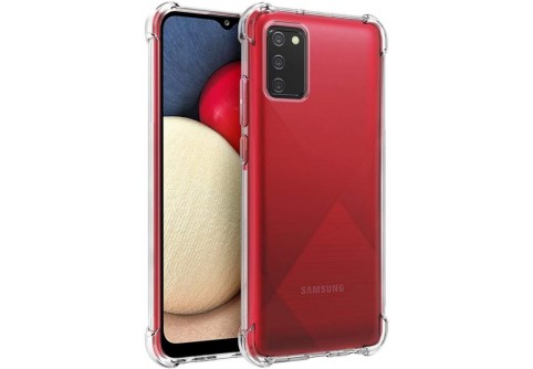 Удароустойчив прозрачен силиконов гръб за Samsung Galaxy A02S