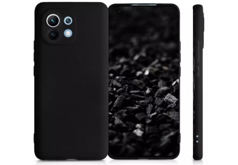 Black Matte Premium силиконов гръб за Xiaomi Mi 11