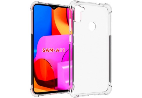 Удароустойчив прозрачен силиконов гръб за Samsung Galaxy A11