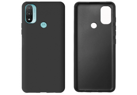 Black Matte Premium силиконов гръб за Motorola E20