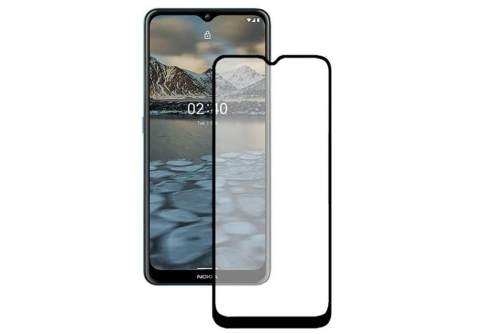 Извит стъклен протектор Full Glue за Nokia G11 Plus с черна рамка