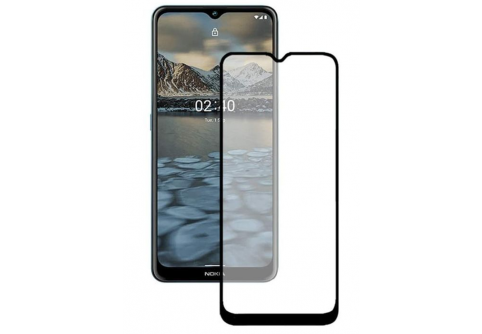 Извит стъклен протектор Full Glue за Nokia G50 5G с черна рамка
