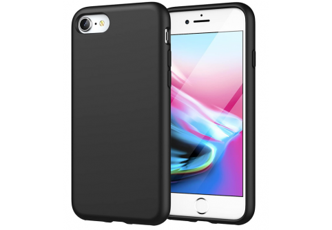 Black Matte Premium силиконов гръб за iPhone 7/8