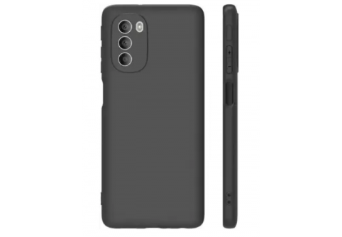 Black Matte Premium силиконов гръб за Motorola Moto G82