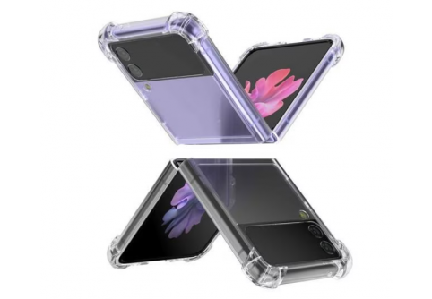 Удароустойчив прозрачен силиконов калъф за Samsung Z Flip 3