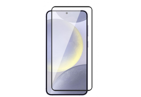 Извит стъклен протектор Full Glue за Samsung Galaxy S24 Plus с черна рамка